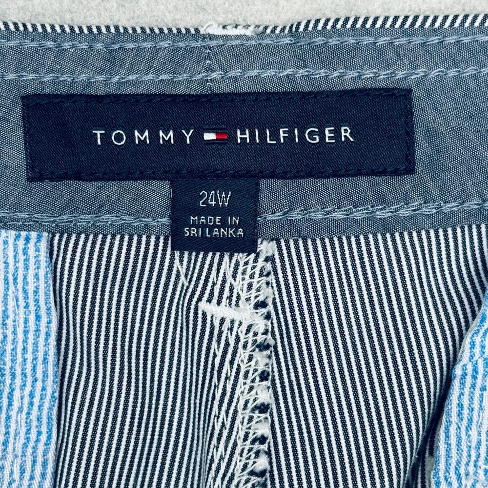 Tommy Hilfiger plus size Hampton Chino Stripe Pants, Blue 24W $60 - Picture 8 of 9